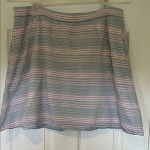 Columbia Light Pink and Blue A-Line Knee-Length Skirt